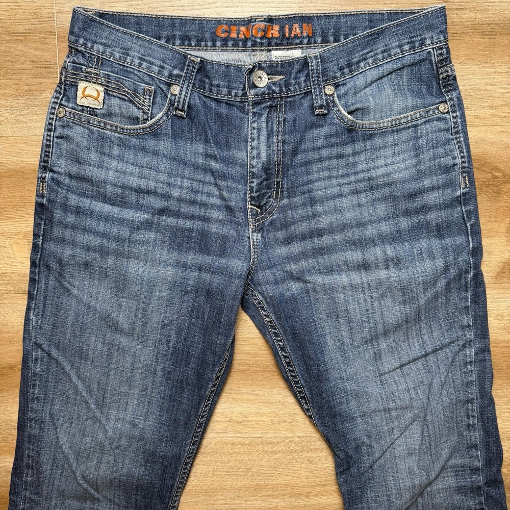 Cinch Jeans Men 32x32 Blue Ian Bootcut Stretch Denim Western Cowboy Rodeo Casual - Picture 2 of 13